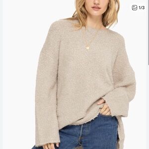 SET Active Soft Beige Boucle Sweater